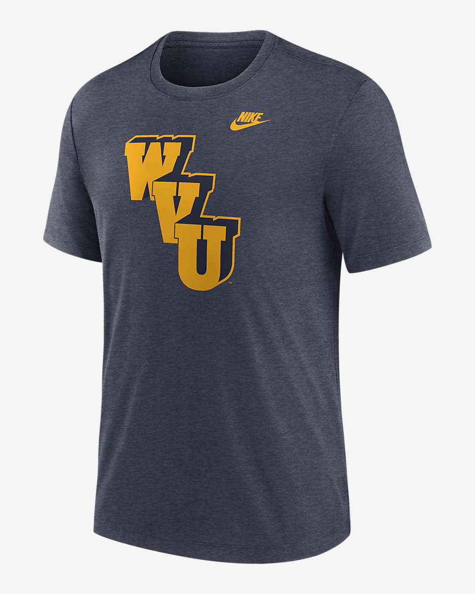 West Virginia Mountaineers Blitz Legacy Primary Men s Nike College T Shirt. Nike